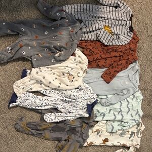 Newborn footed pajamas